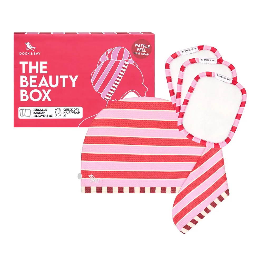 dock-bay-beauty-box-geschenkset-cherry-bomb-hair-wrap-waffel-und-3-wiederverwend image 1