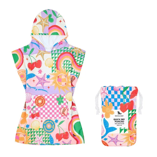 dock-bay-kinderponcho-good-vibes-club-bade-poncho-f-r-kinder-mit-upf-50-aus-dryq image 1
