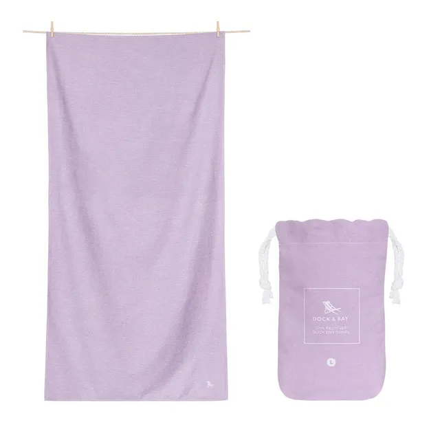 dock-bay-quick-dry-towel-meadow-lilac-sport-und-strandtuch-aus-100-recyceltem-dr image 1