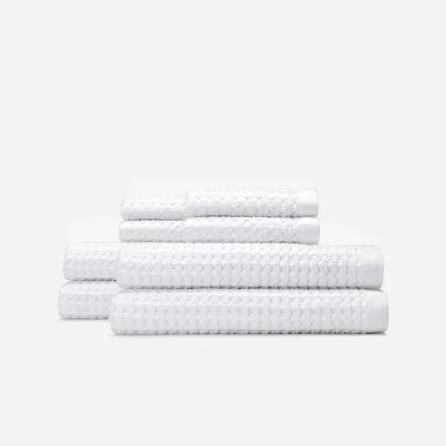 slowtide-guild-waffle-bath-towel-bundle-4-4-wei-4-badet-cher-4-handt-cher-im-waf image 1