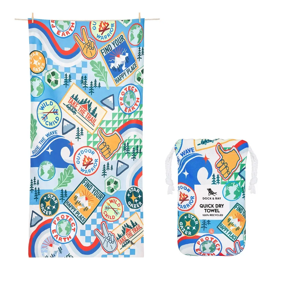 dock-bay-kids-beach-towel-kinder-strandtuch-into-the-wild-sandfreies-schnelltroc image 1