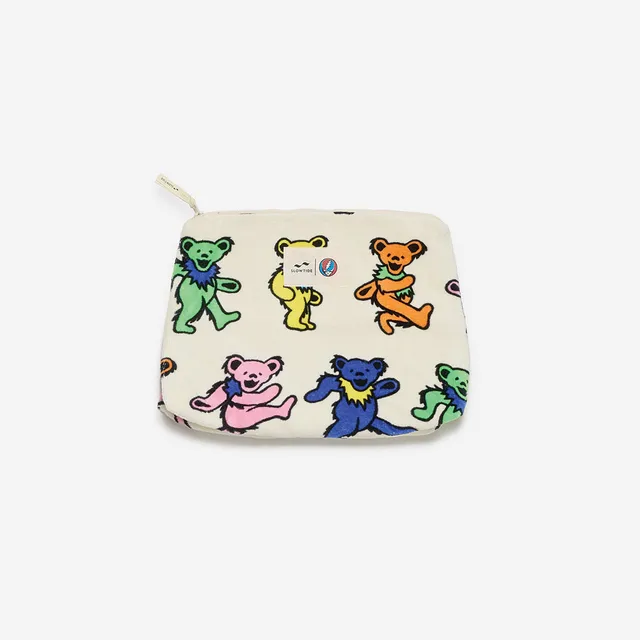 slowtide-dancing-bears-terry-pouch-grateful-dead-edition-10-x-12 image 1