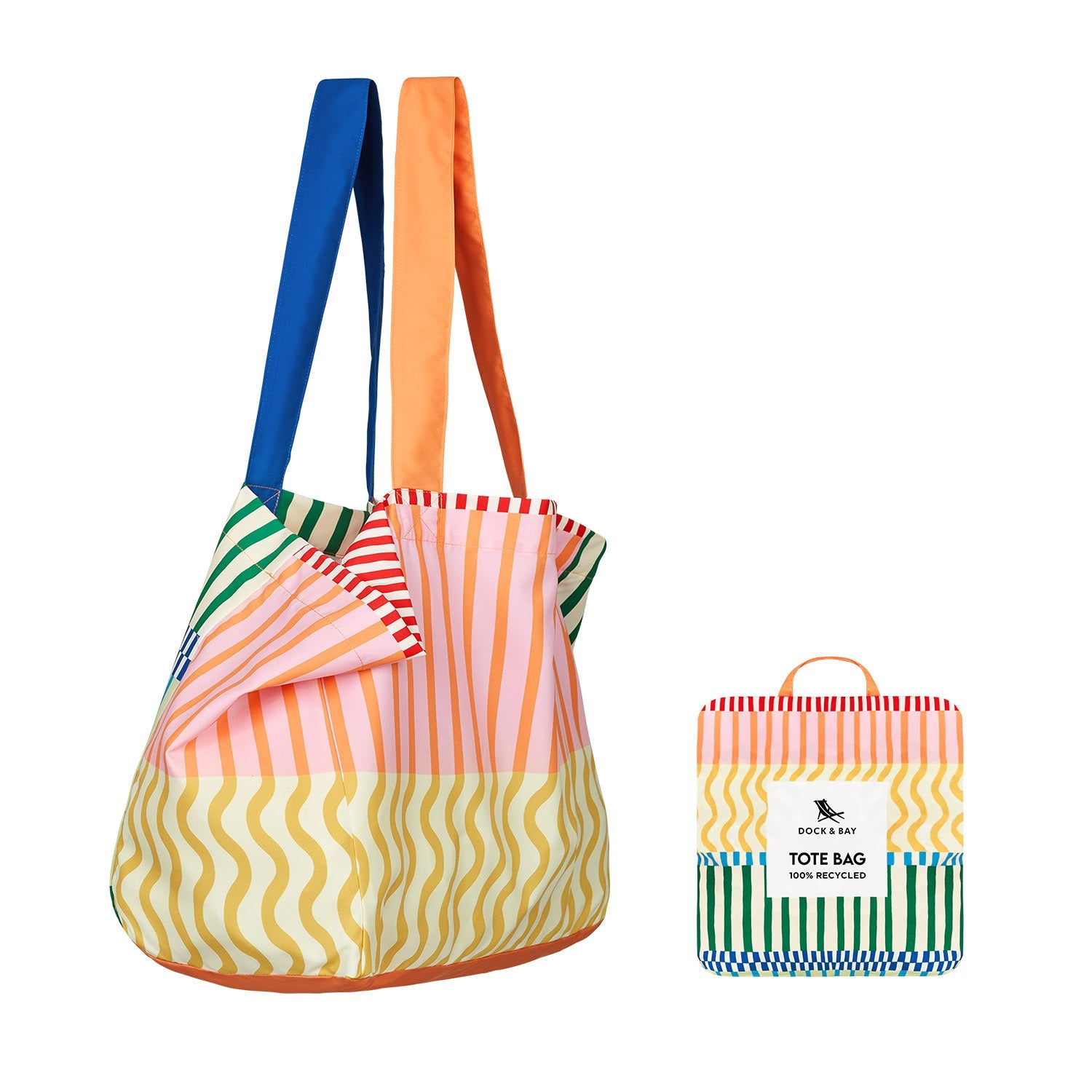dock-bay-foldaway-tote-bag-stripe-up-your-life-faltbare-strand-und-alltagstasche image 1