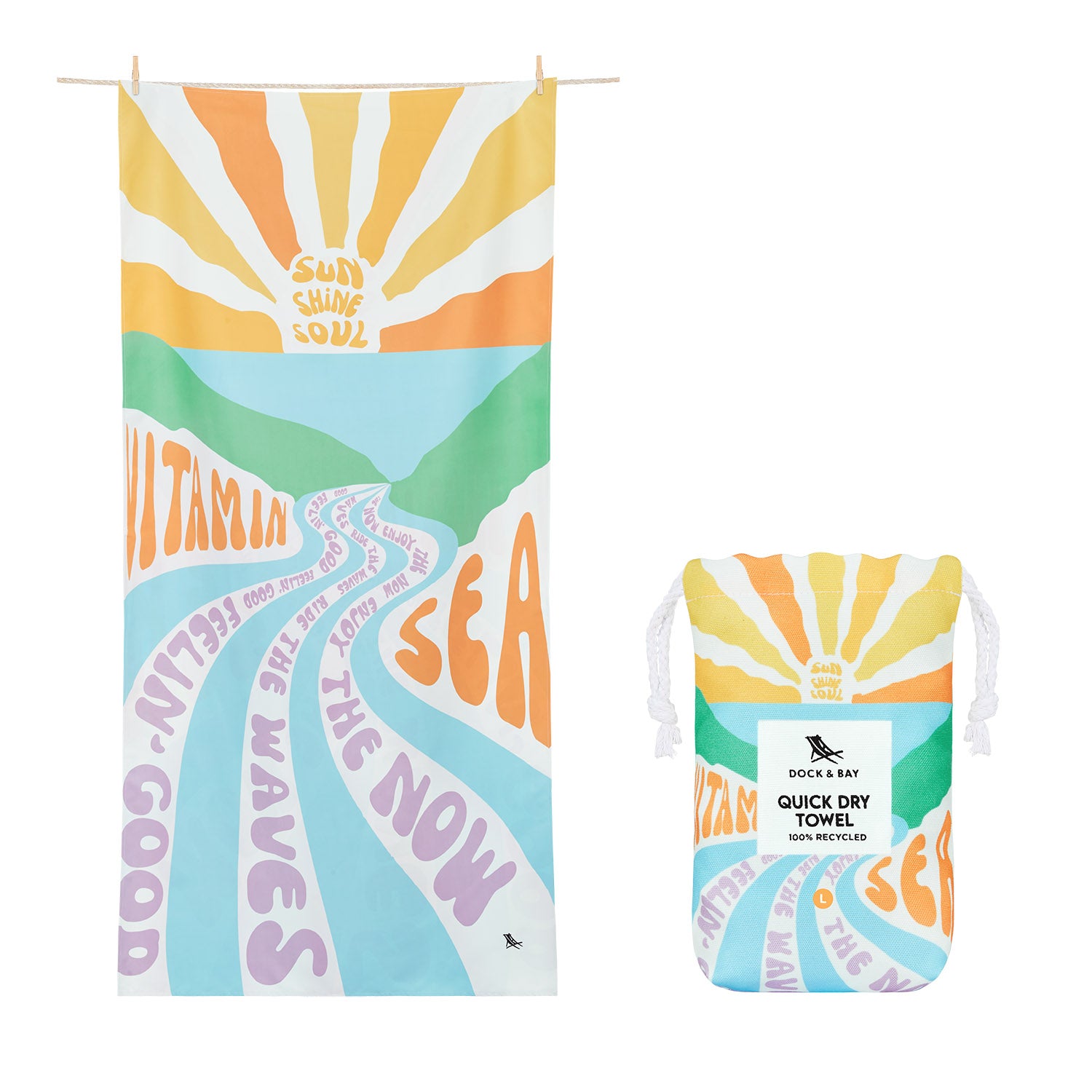 dock-bay-quick-dry-beach-towel-vitamin-sea-xl-strandtuch-100-recyceltes-dryq-gew image 1