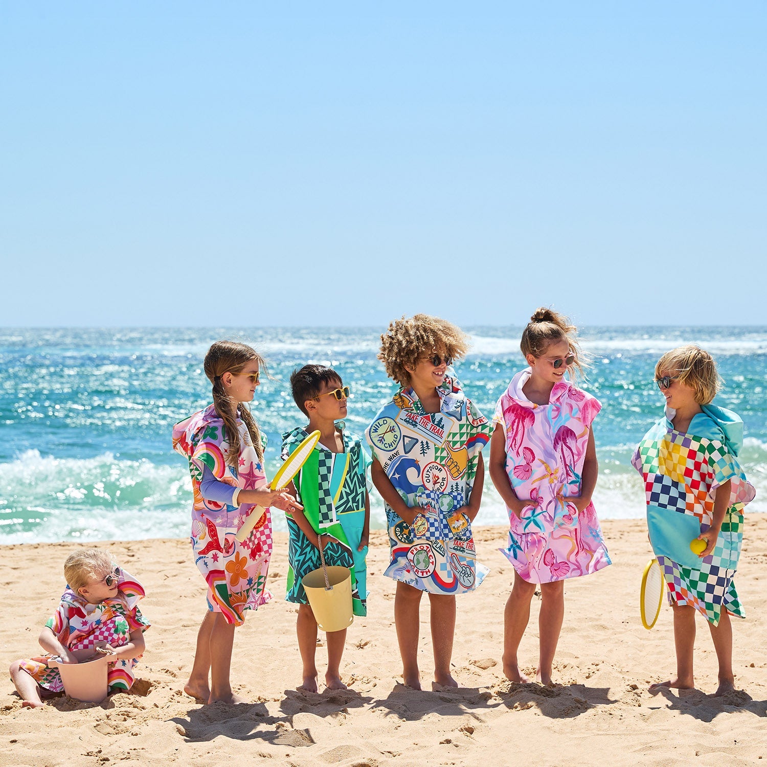 dock-bay-kinderponcho-good-vibes-club-bade-poncho-f-r-kinder-mit-upf-50-aus-dryq image 4