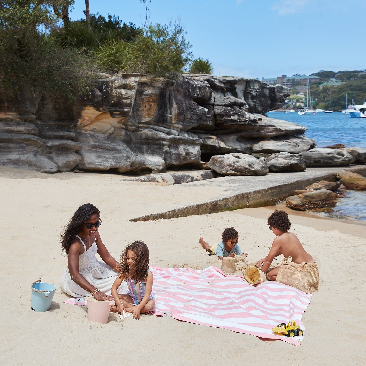 dock-bay-cabana-quick-dry-strandtuch-extra-extra-large-xxl-malibu-pink-100-recyc image 5