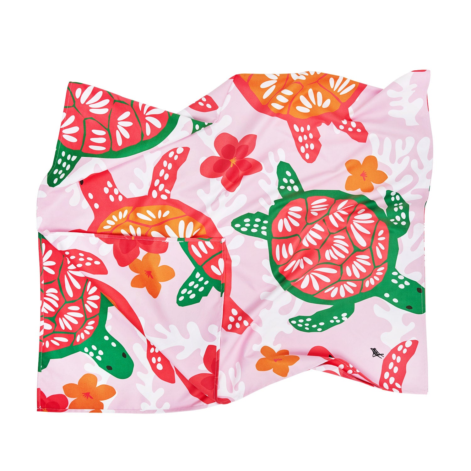 dock-bay-kinderstrandtuch-turtley-tropical-quick-dry-kids-beach-towel-100-recyce image 5