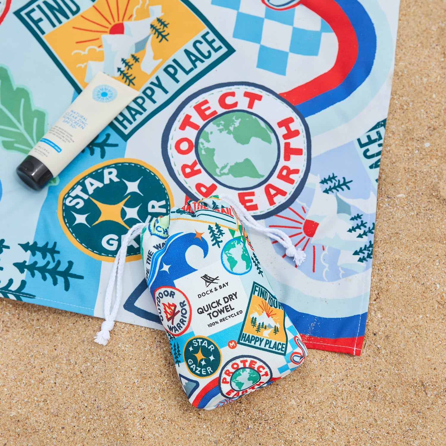 dock-bay-kids-beach-towel-kinder-strandtuch-into-the-wild-sandfreies-schnelltroc image 6