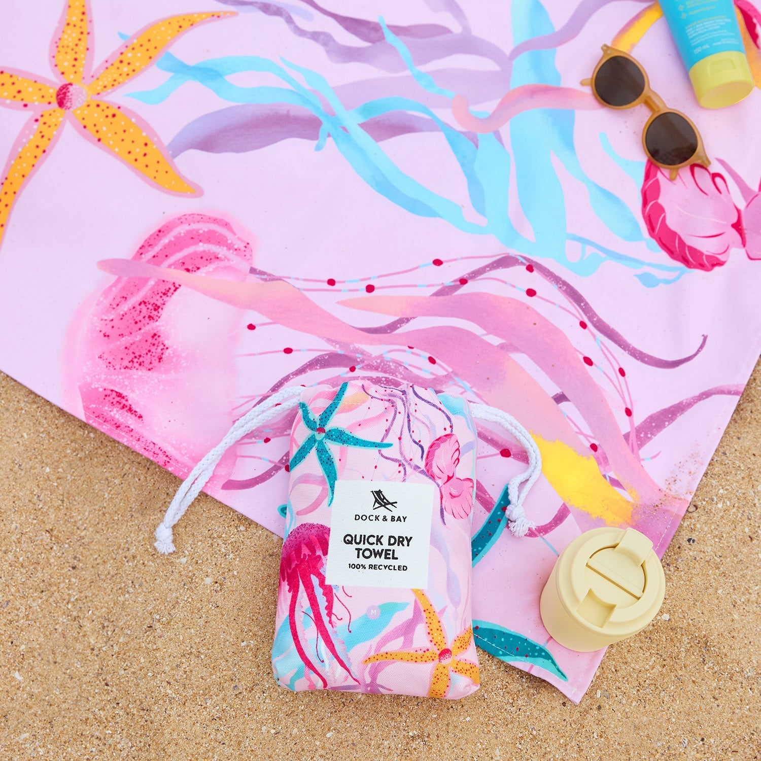 dock-bay-kinderstrandtuch-ready-for-this-jelly-quick-dry-sand-frei-aus-100-recyc image 7
