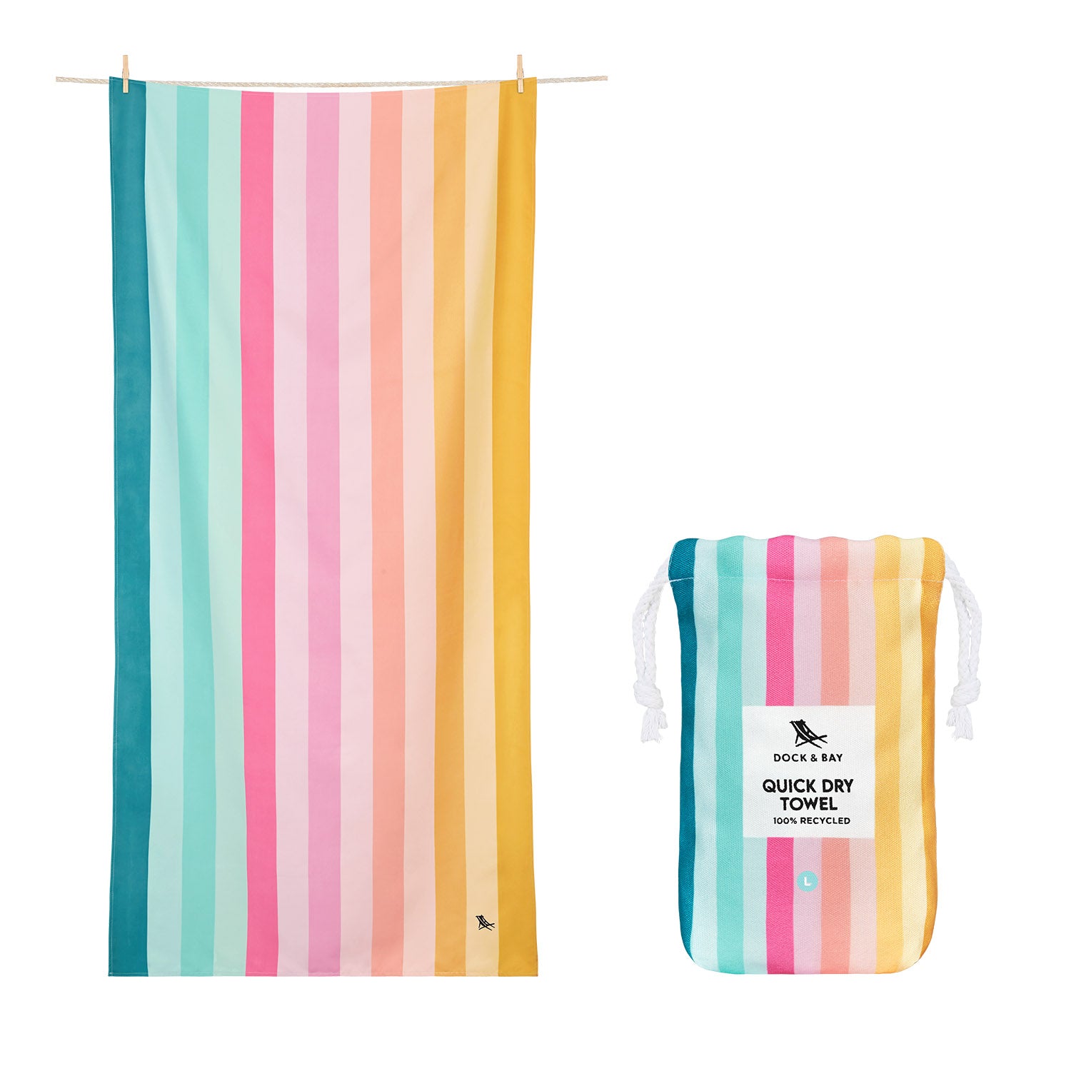 dock-bay-quick-dry-strandtuch-rainbow-shores-6er-set-xl-sandfrei-dryq image 7