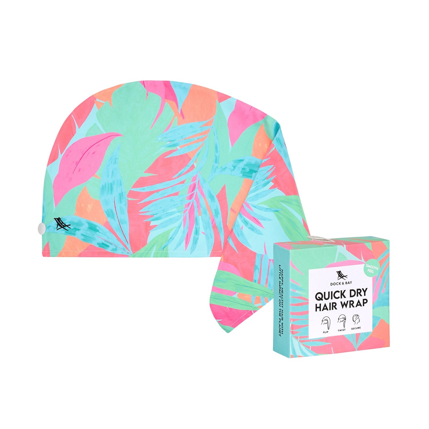 dock-bay-hair-wrap-hot-tropics-haarturban-mit-dryq-funktion-aus-recyceltem-mater image 5