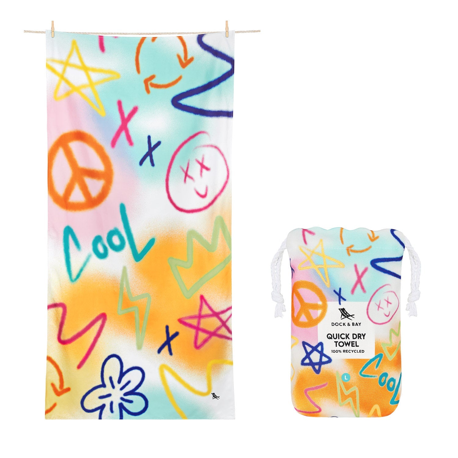 dock-bay-kinderstrandtuch-sand-to-streets-quick-dry-kids-beach-towel-100-recycel image 4
