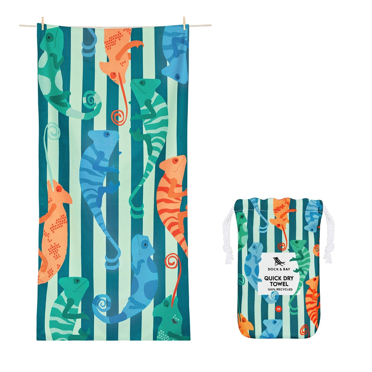 dock-bay-kids-beach-towel-karma-chameleon-kinderstrandtuch-aus-100-recyceltem-ma image 5
